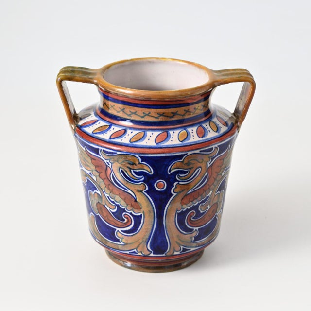 Renaissance Italian Vase by Lorenzo Rubboli, 1930s For Sale - Image 9 of 11