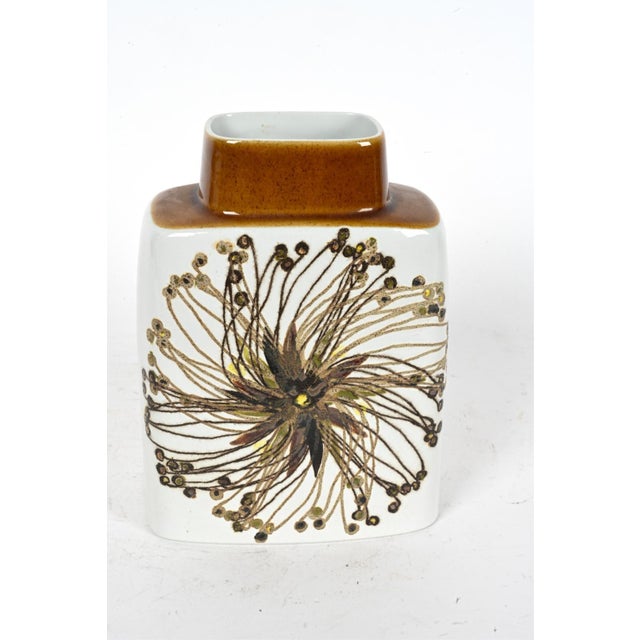 A Danish Modern Model 635/3121 ceramic vase from the "Aluminia" series designed by Ellen Malmer for Royal Copenhagen. The...