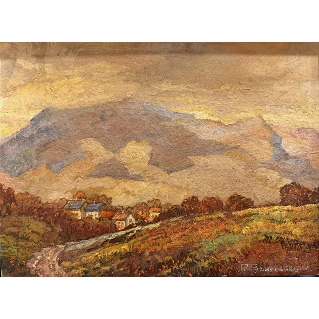Pedro Schmiegelow, Wasserkuppe Rhön Abstroda Autumn, Oil Painting on Canvas For Sale - Image 13 of 13