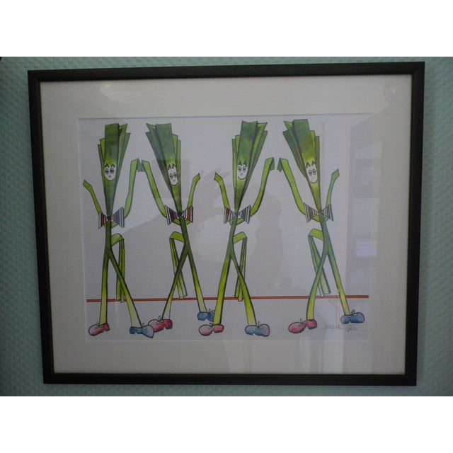 Claude Beauvois, Figurative Composition, 1980s, Watercolor For Sale - Image 8 of 8