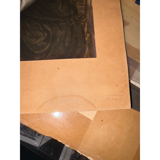 Spanish Julio Romero De Torres Signed Photograph of Beloved Model María Teresa López. For Sale - Image 3 of 3