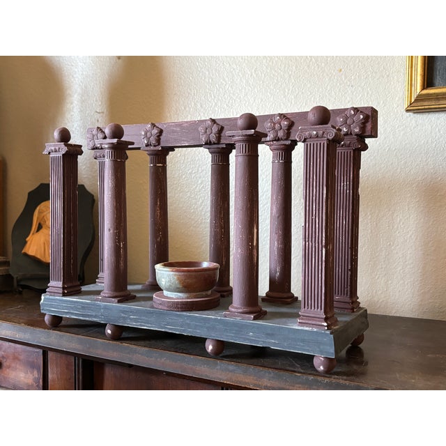 Early 20th Century Italian Grand Tour Neoclassical Architectural Model With Agate Burner For Sale - Image 10 of 14