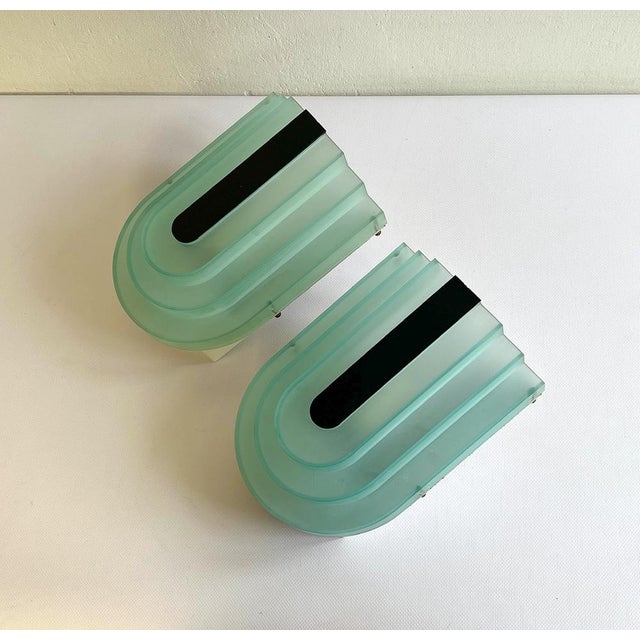 Postmodern Acrylic Wall Lights from Herda, Netherlands, 1980s, Set of 2 For Sale - Image 9 of 12