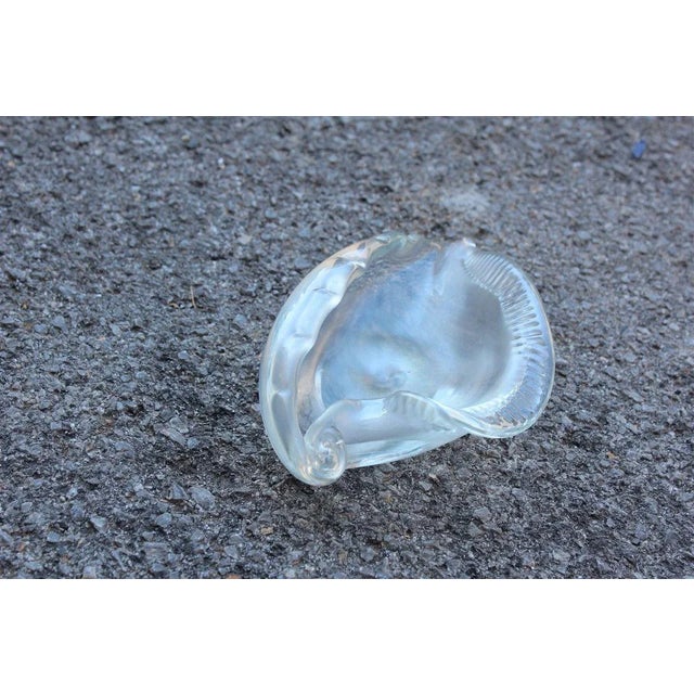 Iridescent Murano Glass Shell Bowl from Seguso, 1950s For Sale - Image 4 of 8