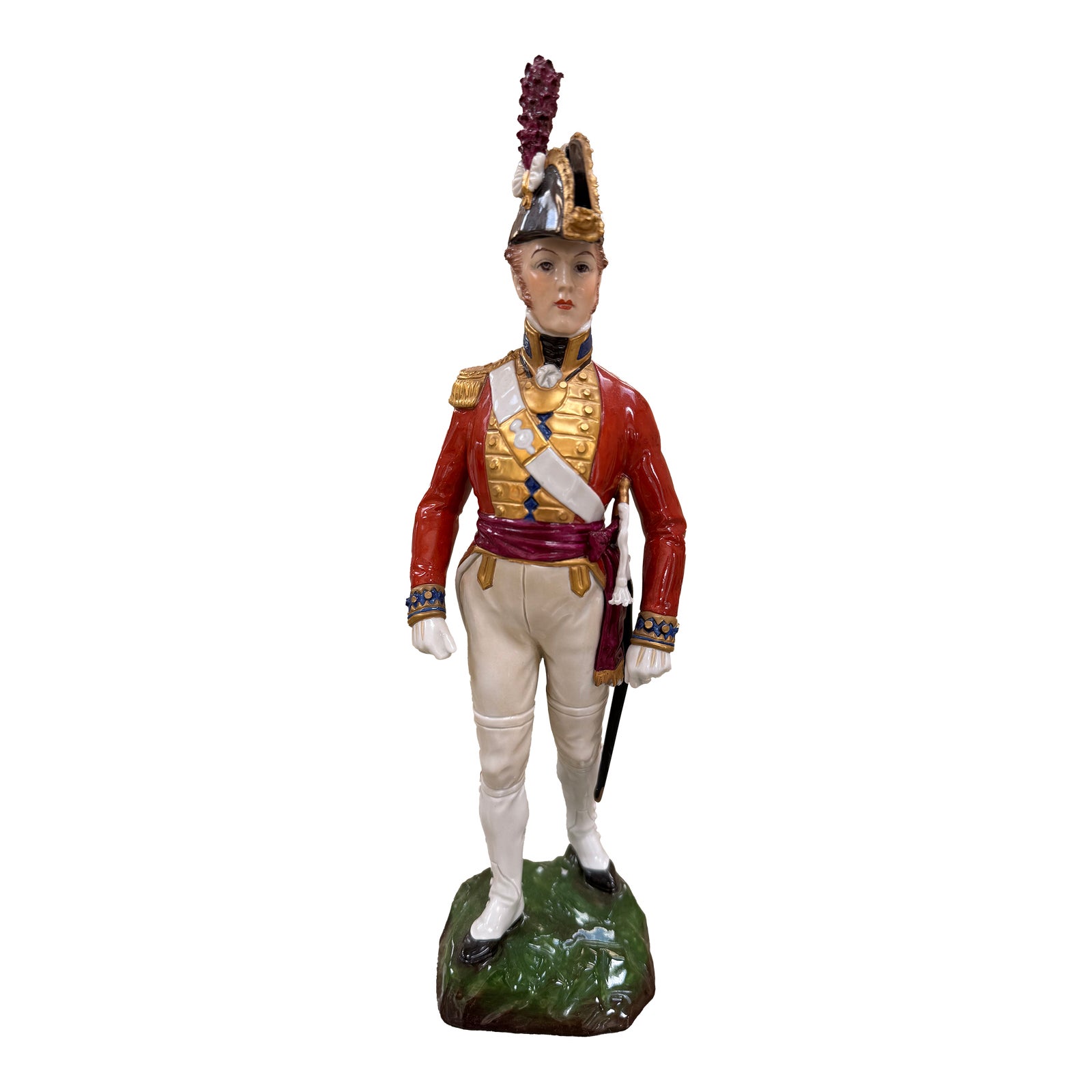 1910s Sitzendorf German Porcelain Figure or a Grenadier Guard of the ...