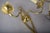 French Brass Wall Sconces with Diamond Backplates, 1960s, Set of 3 For Sale - Image 18 of 18