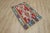 Blue 1980s Traditional Blue Red Geometric Kilim For Sale - Image 8 of 12