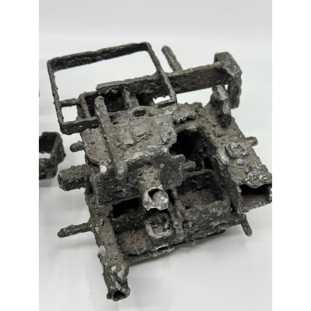 Black James Bearden Brutalist Blackened Steel “Dwelling” Box 2015 For Sale - Image 8 of 12