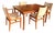 Danish Teak Drawleaf Dining Set For Sale
