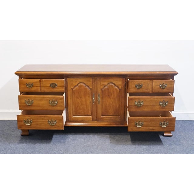 Brown Thomasville Furniture Fisher Park Collection 75" Triple Door Dresser 21611-150 For Sale - Image 8 of 17