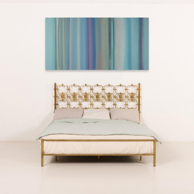 This exceptional italian brass bed, “thailandia,” was designed by ciansky, shelba, and luciano frigerio and produced by...