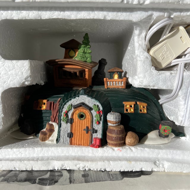 Huge Collection of Vintage Christmas Heritage Village Collection Ceramic Designs. Garfield Christmas Houses Bonus- Set of 10 For Sale - Image 11 of 11