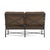 Brown Jordan Brown Jordan Venetian Loveseat, Textured Pewter frame with Fusion Moccasian fabric For Sale - Image 4 of 11