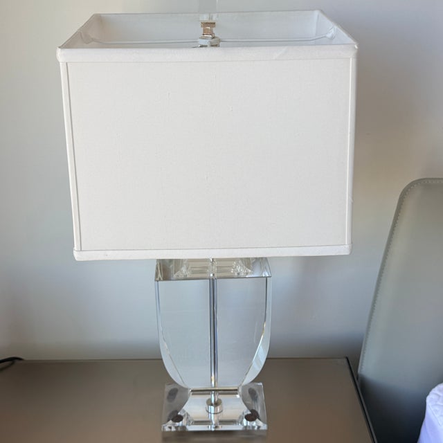 Pair Artemis Crystal Lamps These Robert Abbey lamps are a pretty touch to any table or nightstand. Visually they are...