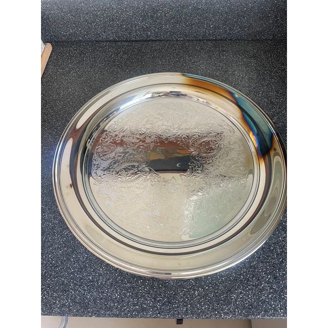 Oneida Silver Decorative Serving Tray