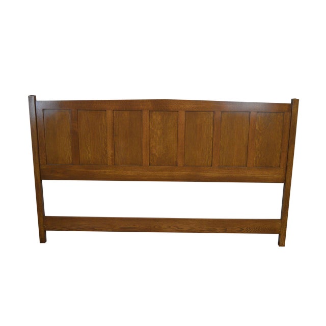 Mission Style Custom Crafted Oak King Size Headboard Chairish