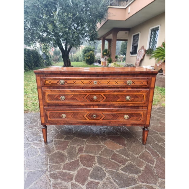 Antique French Walnut Chest of Drawers, 1770 For Sale - Image 12 of 15
