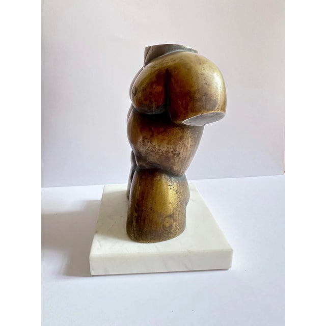 1980s Peter Kern, Modern Nude Male Torso in Bronze, Limited Edition, 1980s, Bronze For Sale - Image 5 of 9