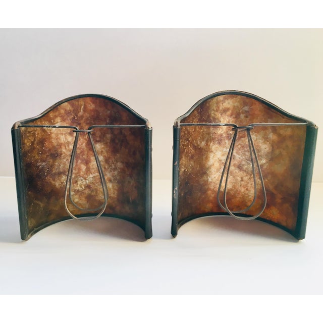Mica Lamp Shades - a Pair For Sale - Image 4 of 6