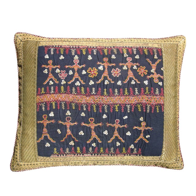 Circa 1880 Antique Uzbak Pillow For Sale