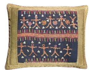 Circa 1880 Antique Uzbak Pillow