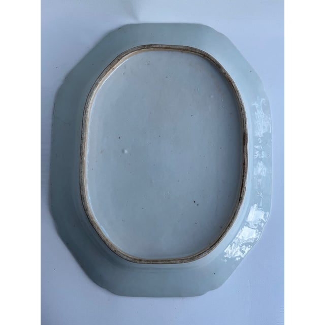 Antique Canton Chinese Porcelain Platter For Sale - Image 6 of 11