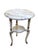 Late 20th Century, Baroque Inspired Italian Marble Top Accent Table With Ornate Carvings