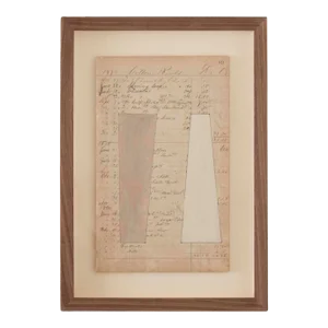 Marron Clair Abstract 2 Original Painting by Afsoon Thayer, Framed