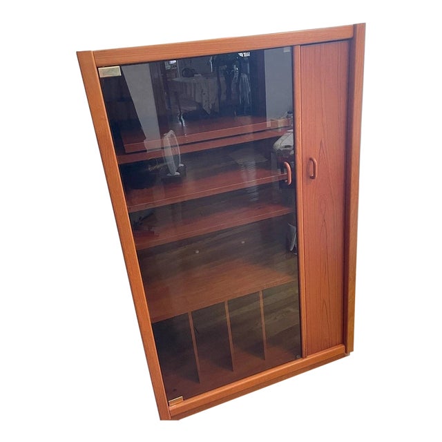 Danish Teak Media Cabinet For Sale