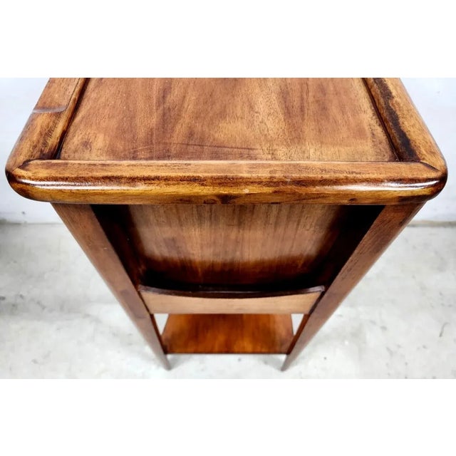 Wood French Chiffonnière Table Side End Lamp Nightstand For Sale - Image 7 of 12