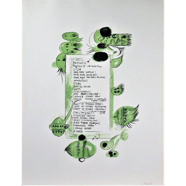 1960s Graham Sutherland, "Frontpiece to a Bestiary" From the suite "Bestiary and some Correspondences" For Sale - Image 5 of 5