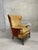 Queen Anne Vintage Wingback Armchair For Sale - Image 3 of 14