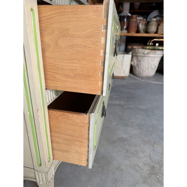 Metal Hollywood Regency Louis XVI–Style Commode by Drexel For Sale - Image 7 of 12