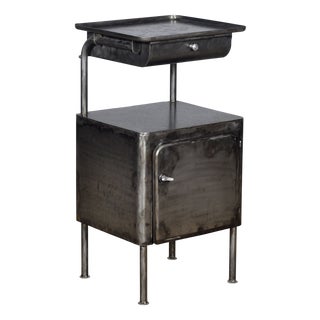 Vintage Iron Nightstand, 1950 For Sale