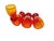 Red Postmodern Juice Set from Barbara Glassworks, Poland, 1970s, Set of 4 For Sale - Image 8 of 10