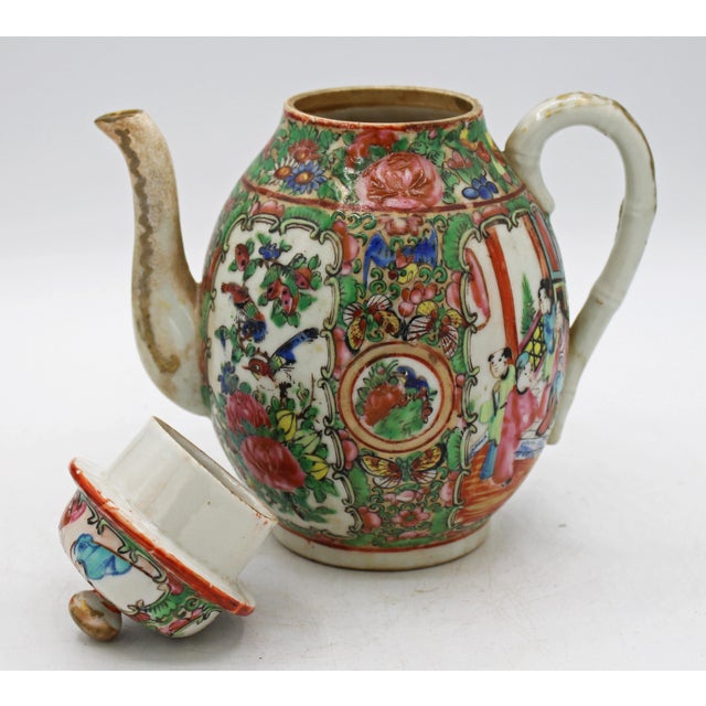 Circa 1891-1911 Chinese Export Rose Medallion Porcelain Tea Service For Sale - Image 13 of 13