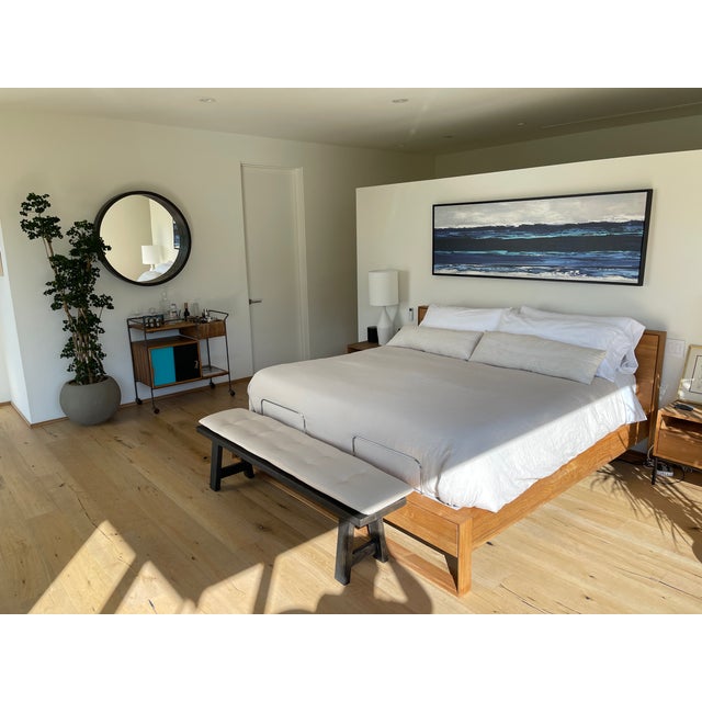 Contemporary Ethnicraft Nordic II Bed (King / Oak) For Sale - Image 3 of 3