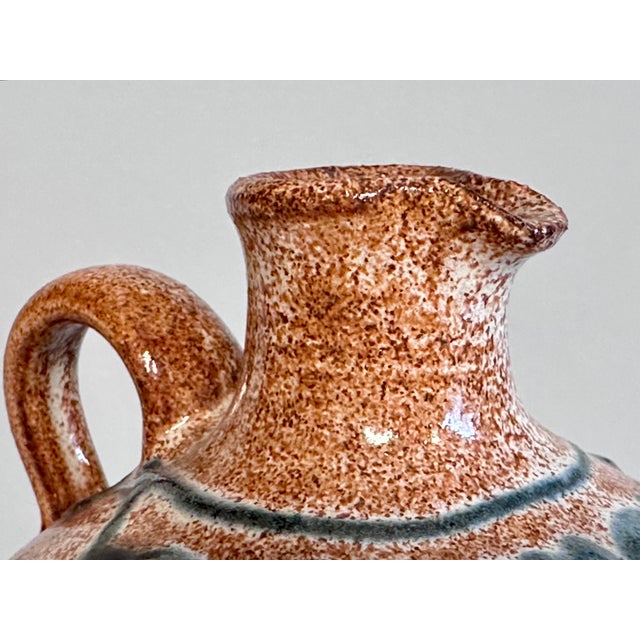 Modern Modernist Studio Ceramic Art Jug Vase from Helma Klett, Germany, 1960s For Sale - Image 3 of 8