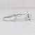 0.75ctw Round Diamond Halo Engagement Ring 14k White Gold Size 6.5 For Sale In Greensboro - Image 6 of 8