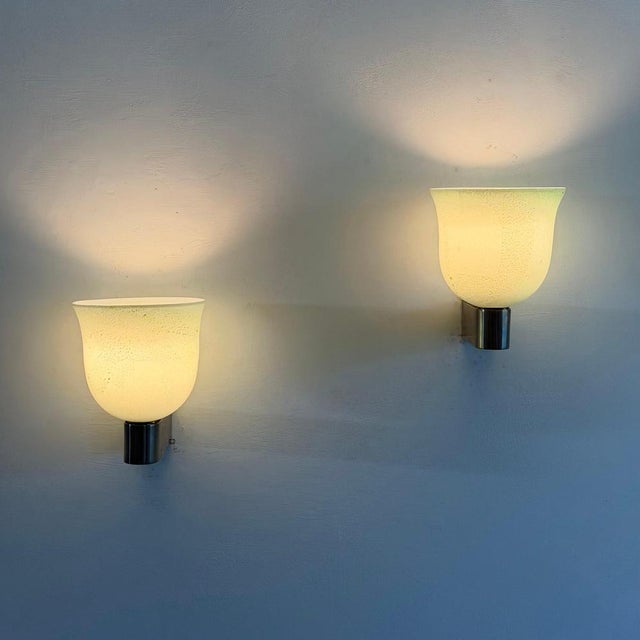 Green and Gilt Murano Glass Sconces by Tomaso Buzzi for Venini, 1940s, Set of 2 For Sale - Image 11 of 18