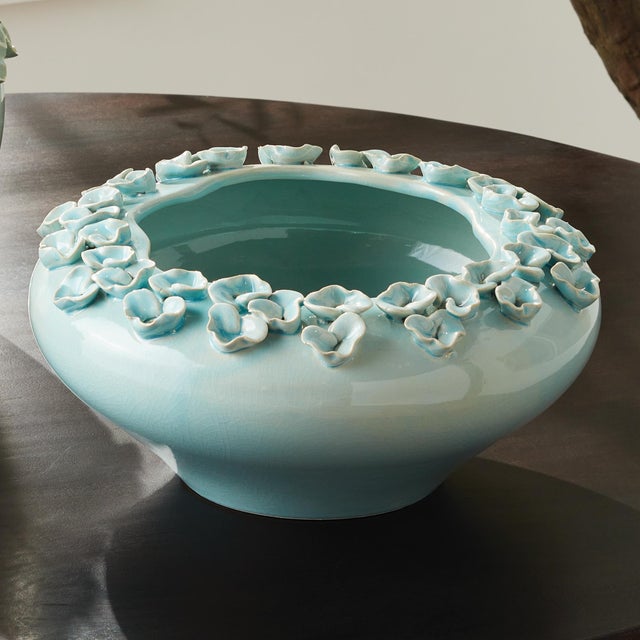 Petite Fleur Decorative Bowl For Sale In Chicago - Image 6 of 10