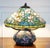 Art Nouveau Floral Lamp in Tiffany Style Stained Glass For Sale - Image 10 of 12