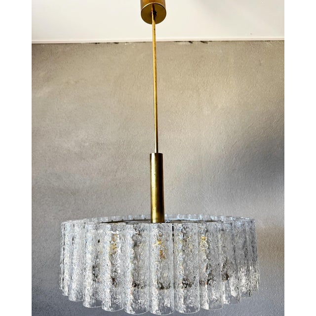 Metal Vintage Pendant Light from Doria, 1970s For Sale - Image 7 of 17