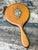 Vintage Art Nouveau Carved Wood Handheld Mirror For Sale - Image 12 of 12