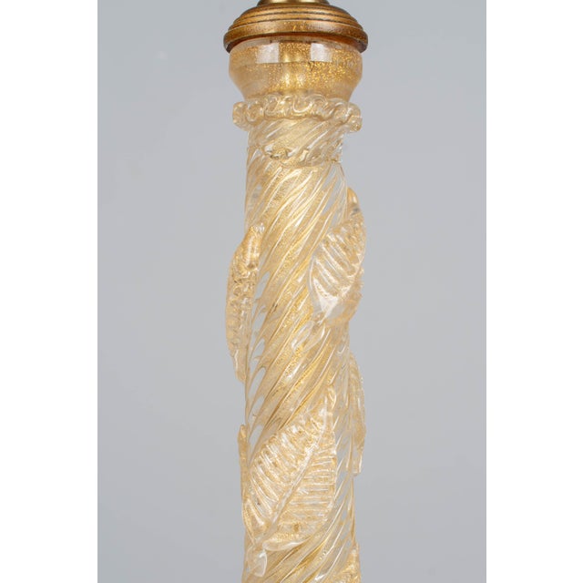Murano Glass Lamp by Barovier & Toso For Sale - Image 9 of 14
