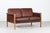 Cognac-Colored Leather 2-Seater Sofa in the Style of Finn Juhl, Denmark, 1960s For Sale - Image 15 of 15