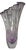 11 3/4 In. Vintage 24 % Lead Crystal Amethyst Purple Art Glass Handkerchief Ruffle Vase For Sale - Image 13 of 17