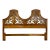 1968 Mid-Century Italian Mediterranean Thomasville King Headboard With Burlwood Accents For Sale