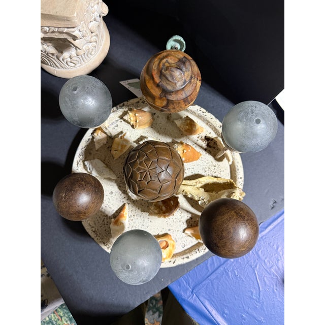 2020s Celestial Meets the Sea Shell Centerpiece-Coastal Art Sculpture For Sale - Image 5 of 5