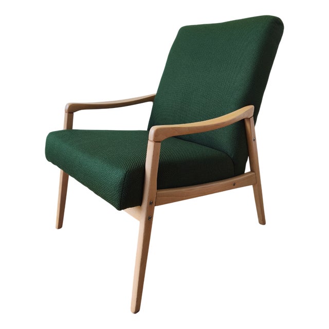 Vintage Lounge Chair by J. Jiroutek, Czechoslovakia, 1960s For Sale
